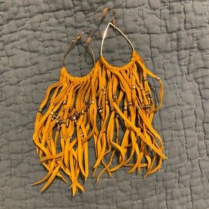 Fringe earrings set